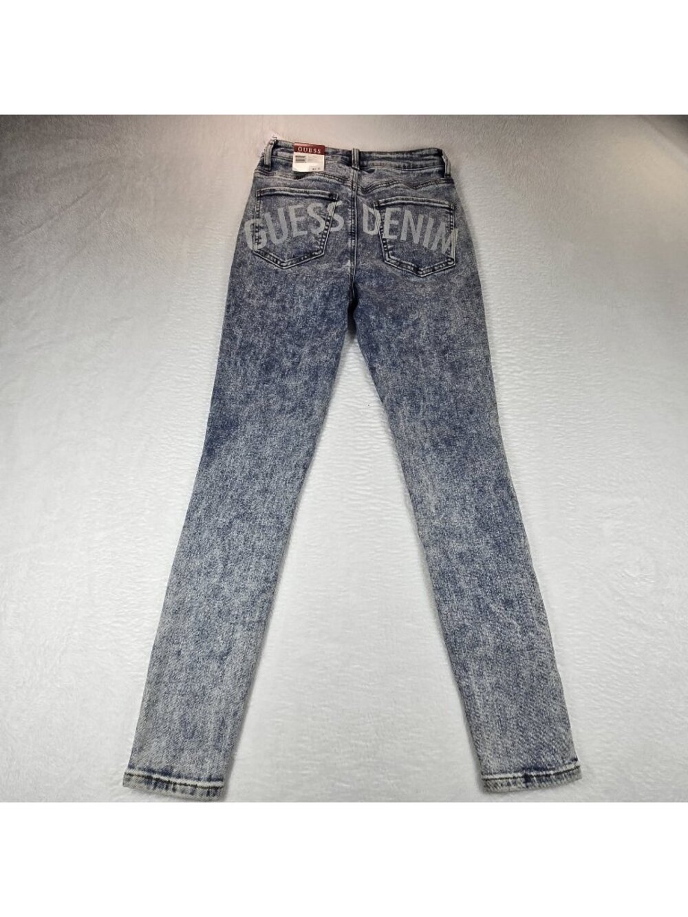 NWT Guess Denim Georgi High Rise Ankle Skinmy Acid Wash Jeans Women's Size 27